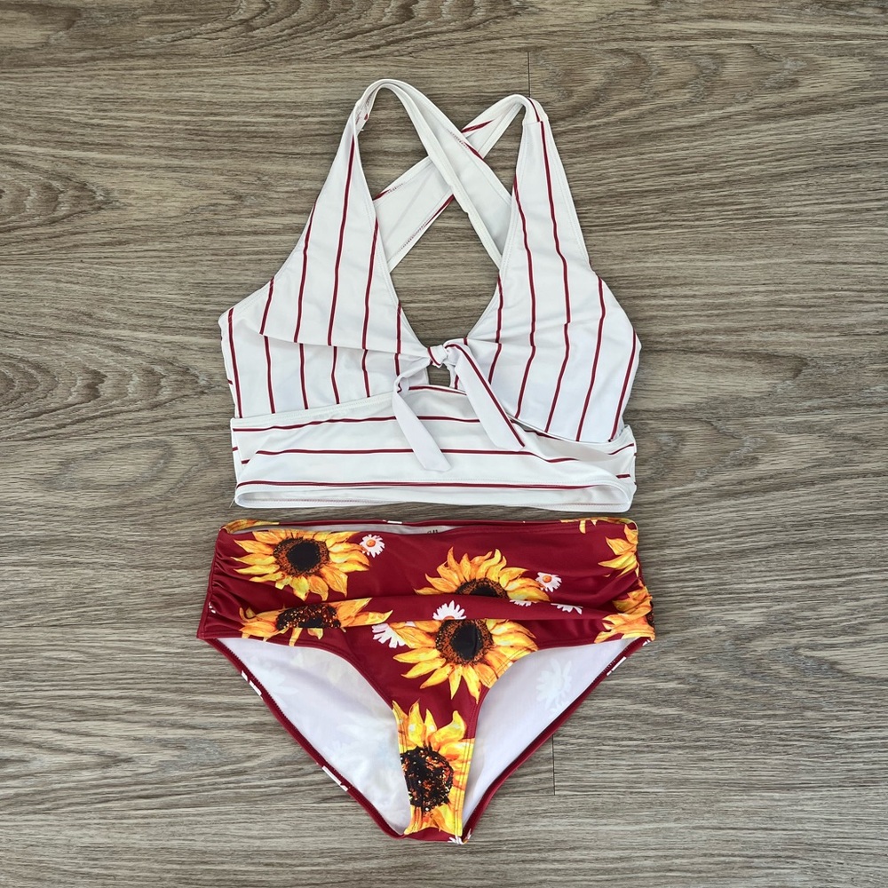 Sunflower Striped Bikini Set